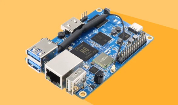 Orange Pi 3 LTS, angled view